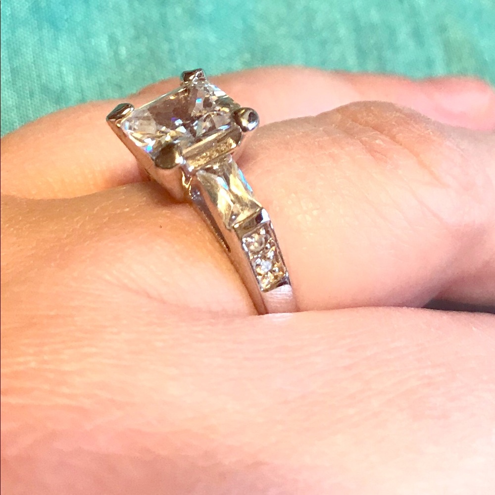 Vintage Lia Sophia Princess Cubic Zirconia Ring